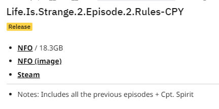 Life Is Strange 2 Episode 2 Rules - CPY