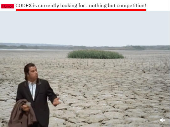 Codex не ждёт ничего кроме конкуренции