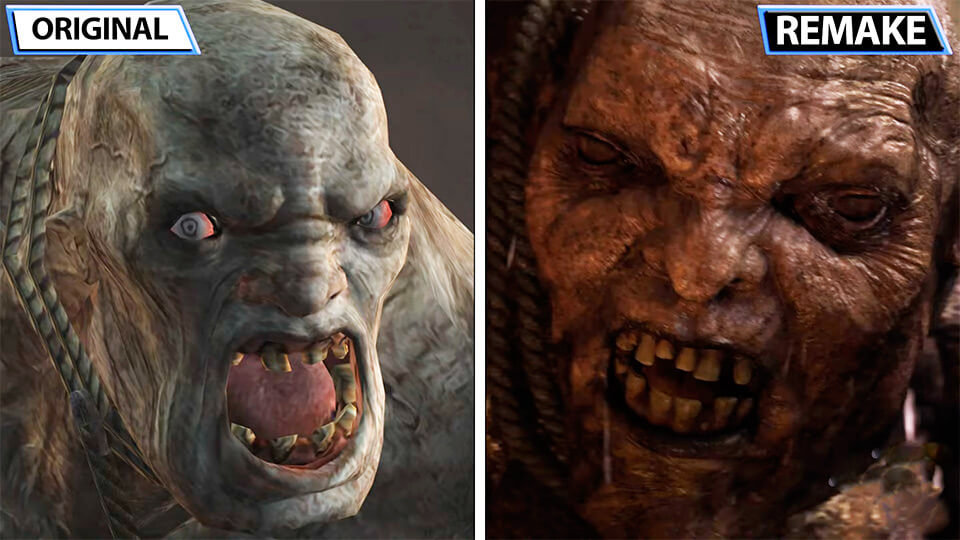 monstry v Rezident Ivil 4 Remejk