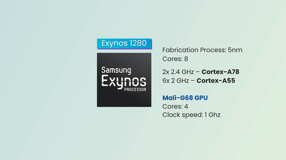 Samsung Exynos 1280 harakteristiki