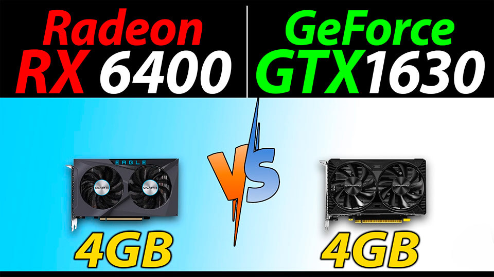 GTX 1630 protiv RX 6400