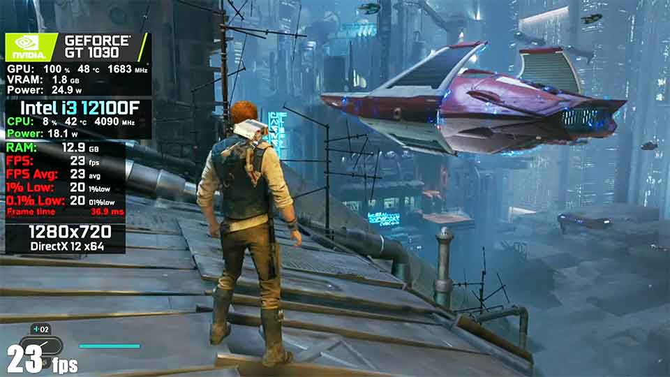 Star Wars Jedi Survivor GT 1030 i i3 12100F