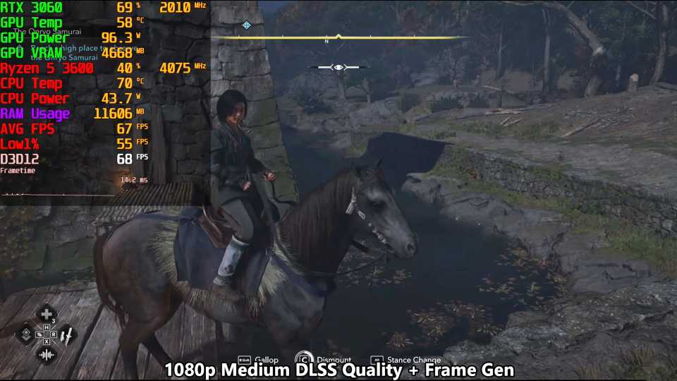 Assassin's Creed Shadows pokazat' horoshij FPS