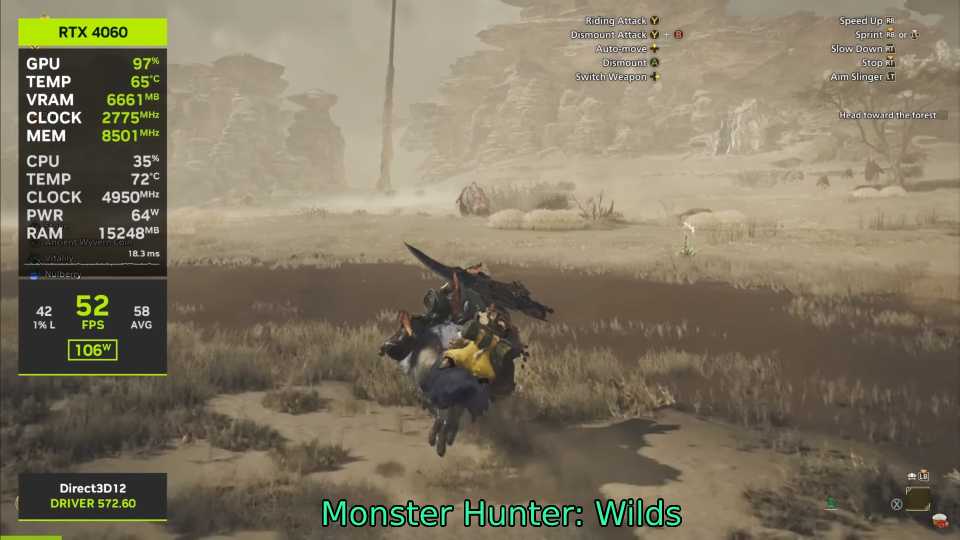 Monster Hunter Wilds RTX 4060