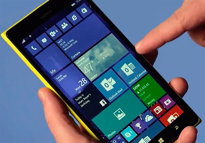 мобильная версия Windows 10